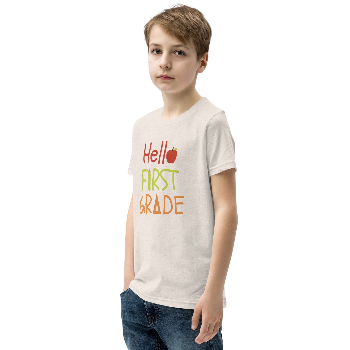 Hello first grade Youth Back to school T-shirt