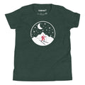Santa on skis - Youth Holiday T-Shirt