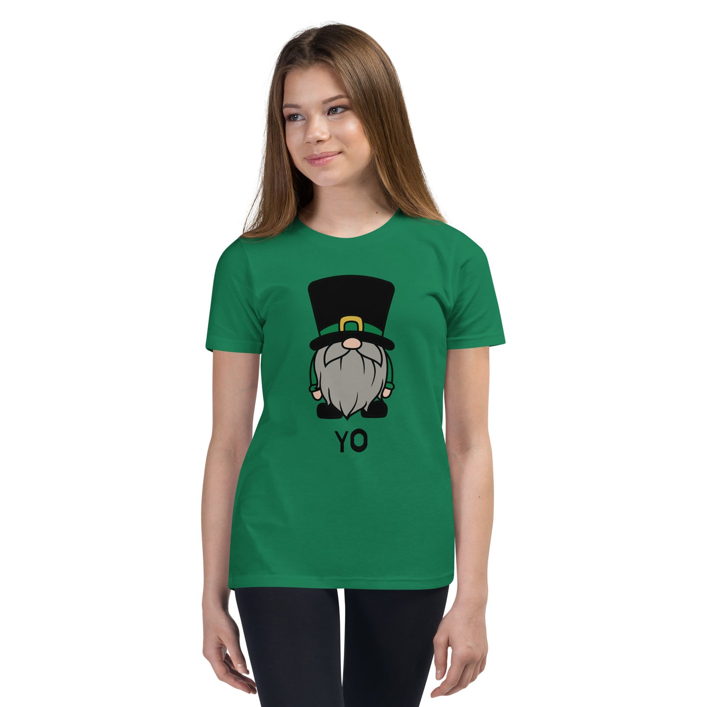 Yo Gnome Beige - Youth Saint Patrick's Day T-Shirt