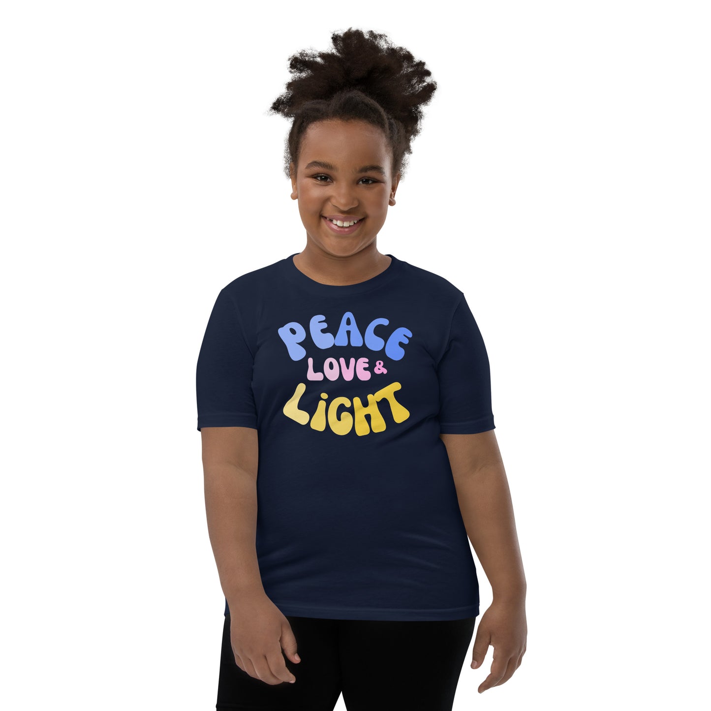Peace, Love & Light Youth Hanukkah T-shirt