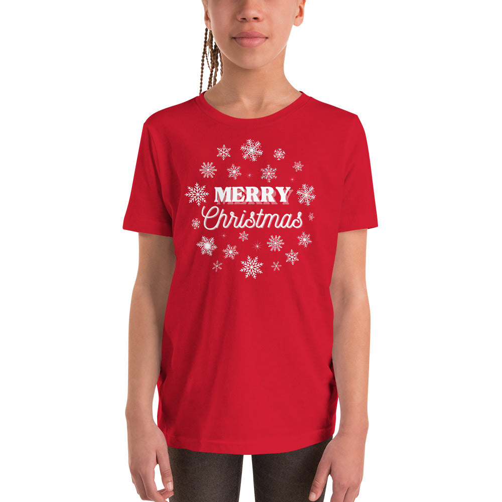 Merry Christmas Youth Holiday T-Shirt