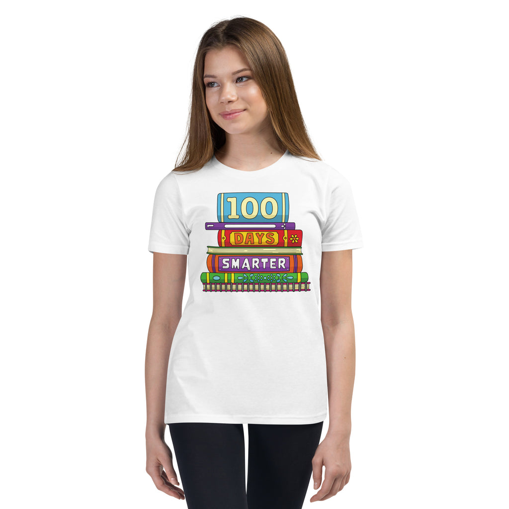 100 days smarter - Youth 100th Day of School T-Shirt