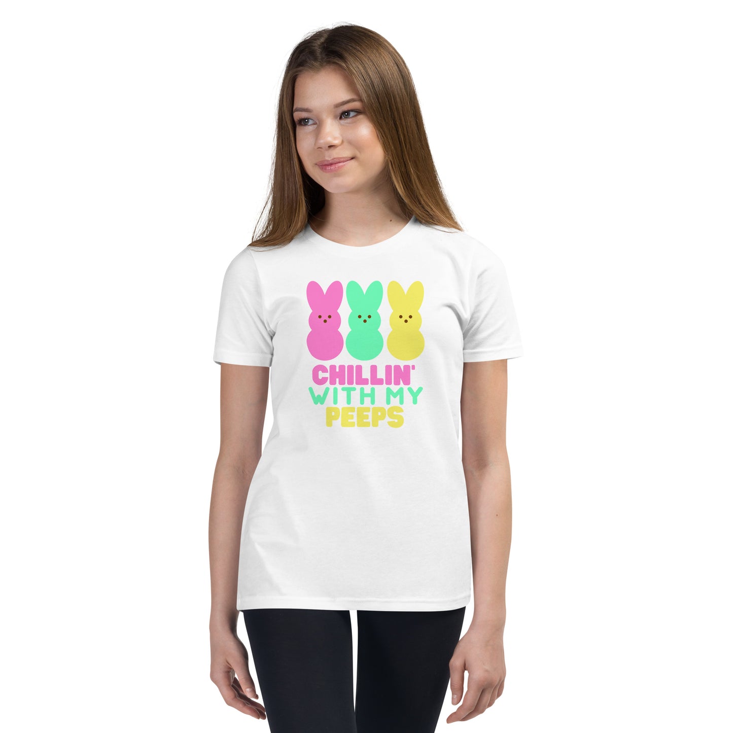 Chillin' With My Peeps Youth Easter T-shirt