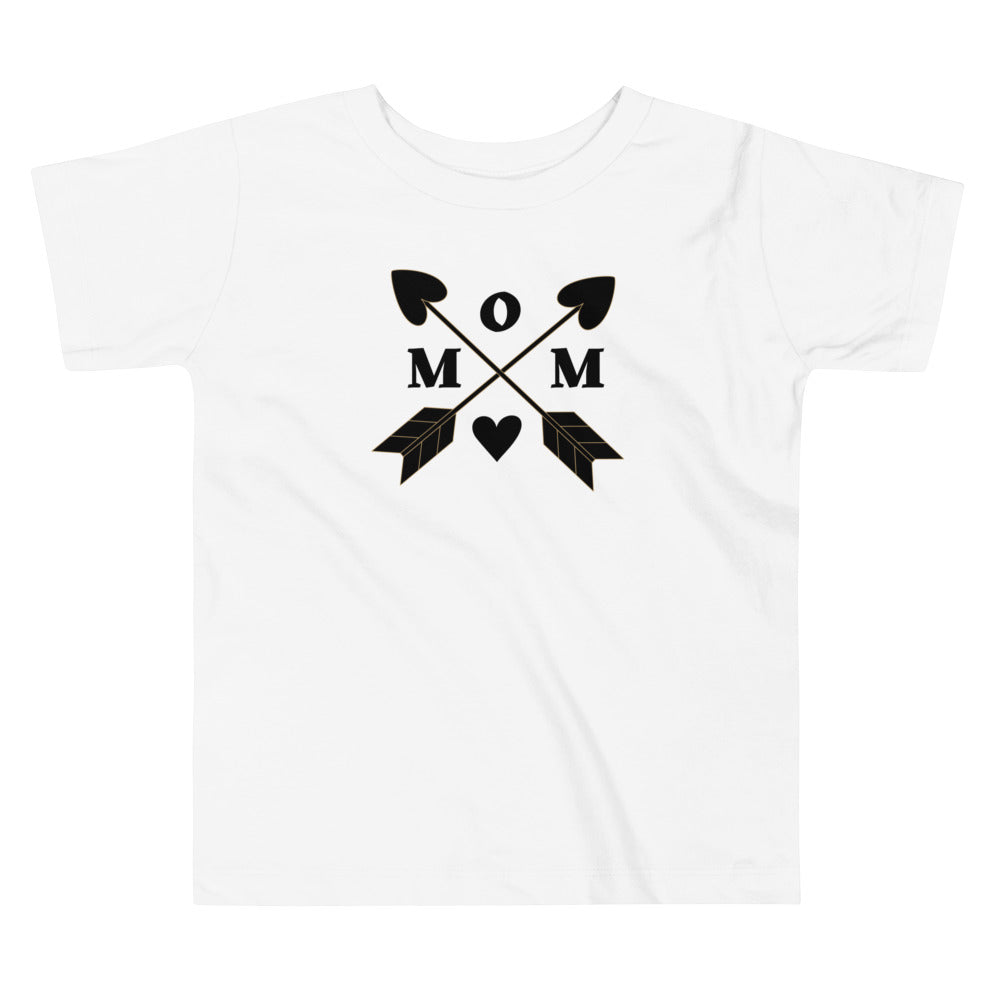 Mom with arrow Toddler Short Sleeve Tee