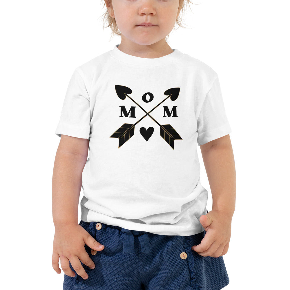 Mom with arrow Toddler Short Sleeve Tee