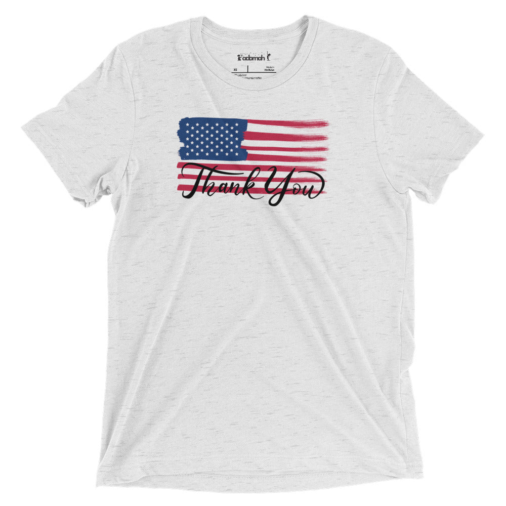 Thank you Teen Memorial Day Flag Short sleeve t-shirt